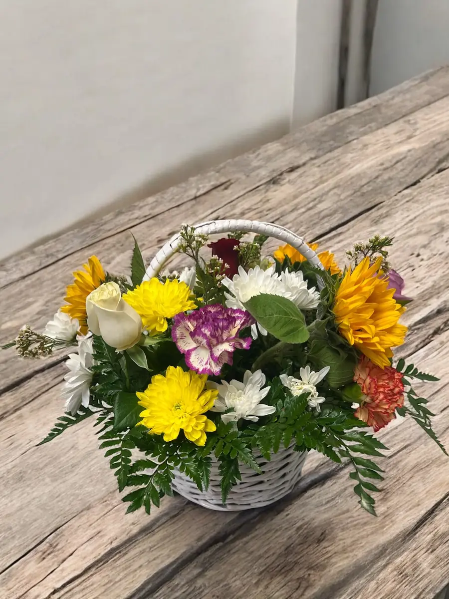 Small Sunflower Basket